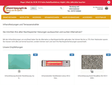 Tablet Screenshot of infrarot-heizung24.de